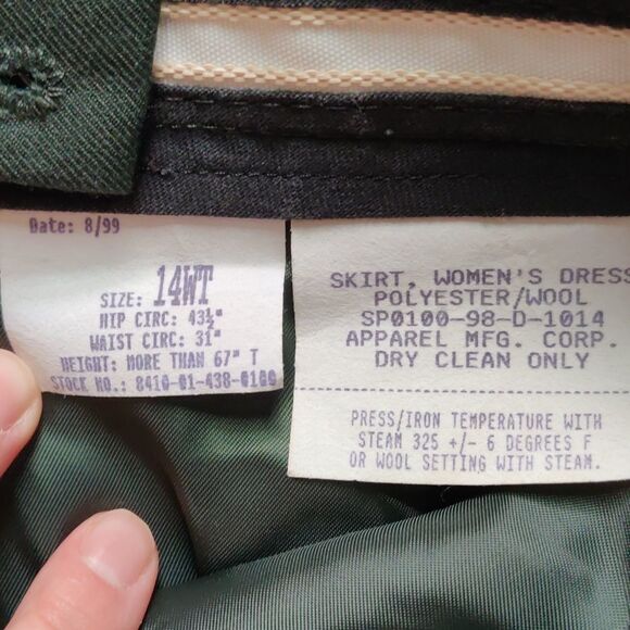 ✔️⚓️Vintage Army A-line Skirt - Picture 3 of 6